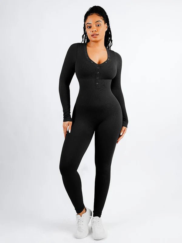 Henley Jumpsuit - Sleek n Sheek