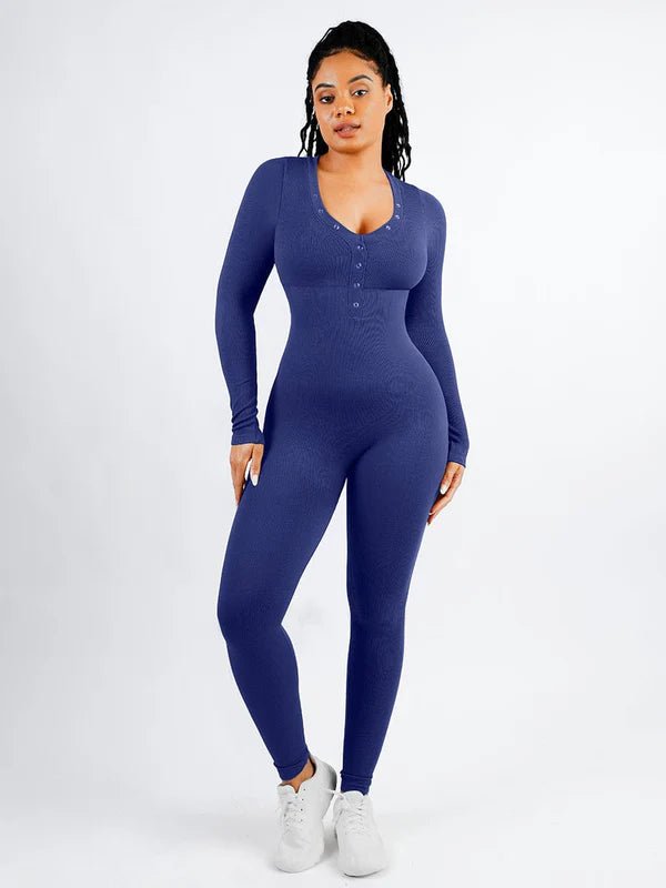 Henley Jumpsuit - Sleek n Sheek