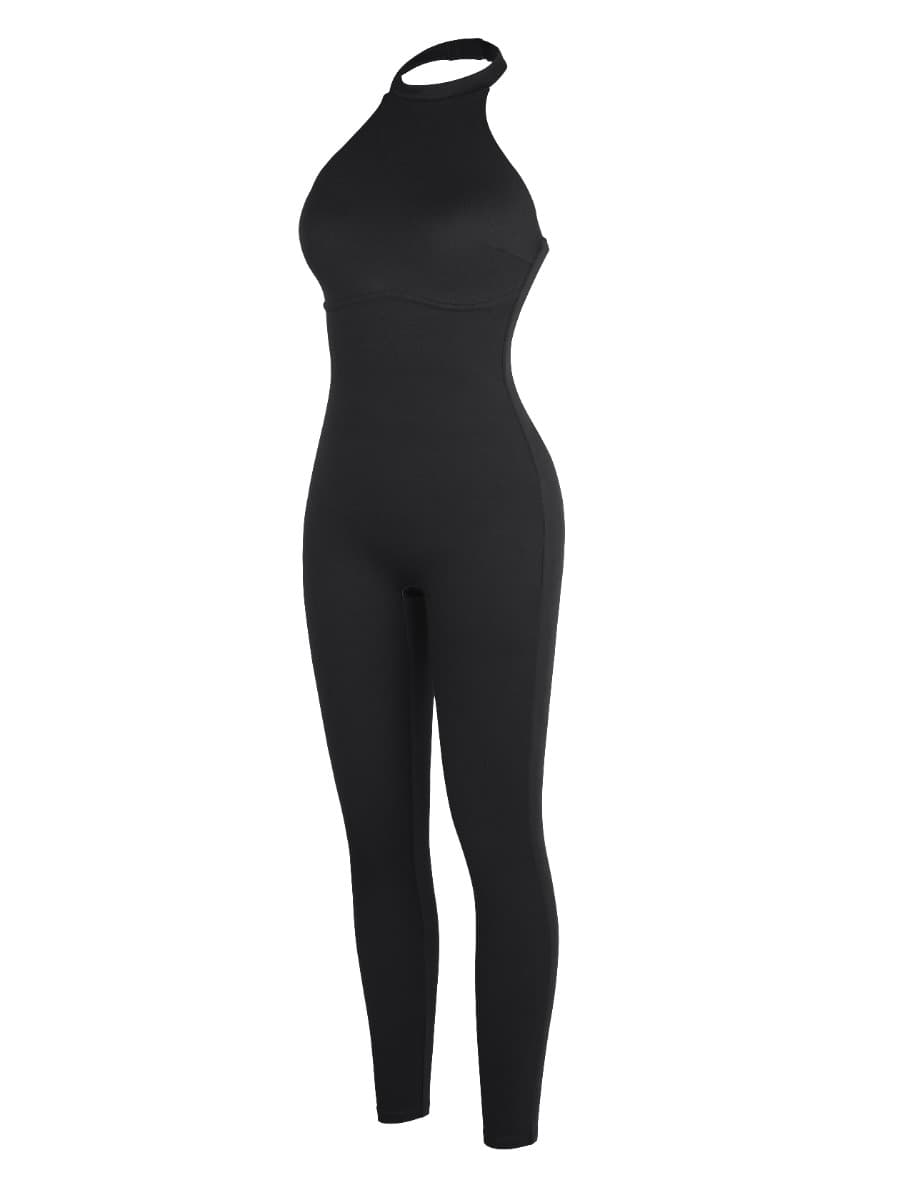 Wholesale One Piece Halter Thigh Slimming Shapewear Jumpsuits - Sleek n Sheek