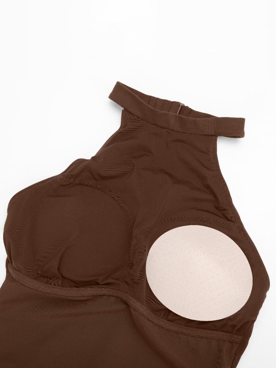 Wholesale One Piece Halter Thigh Slimming Shapewear Jumpsuits - Sleek n Sheek