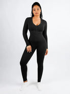 Henley Jumpsuit - Sleek n Sheek