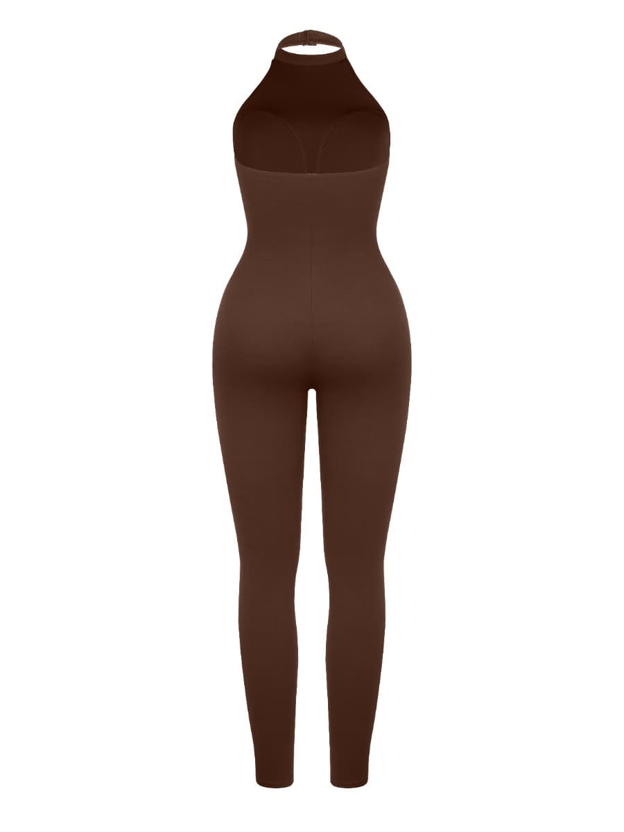 Wholesale One Piece Halter Thigh Slimming Shapewear Jumpsuits - Sleek n Sheek