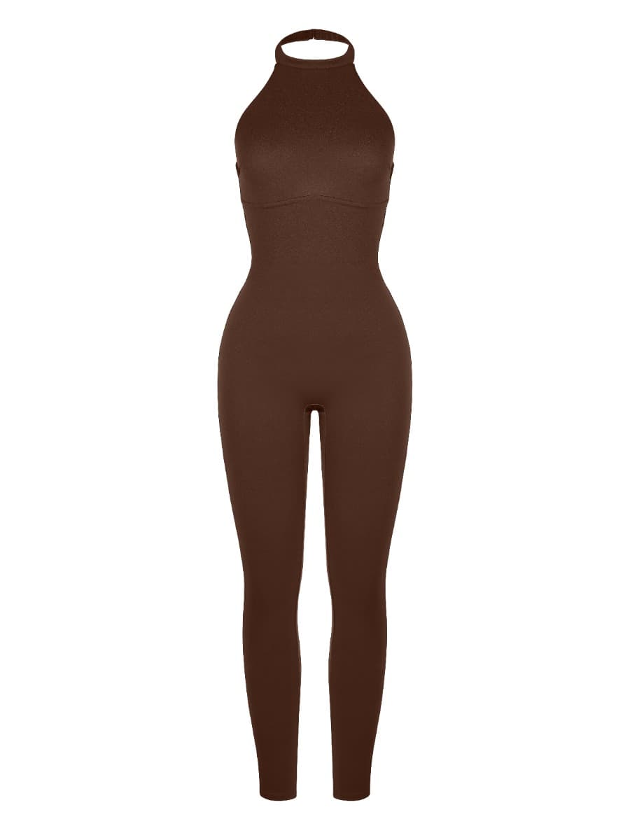 Wholesale One Piece Halter Thigh Slimming Shapewear Jumpsuits - Sleek n Sheek