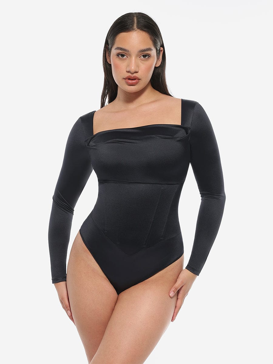 CinchVelour Bodysuit - Sleek n Sheek