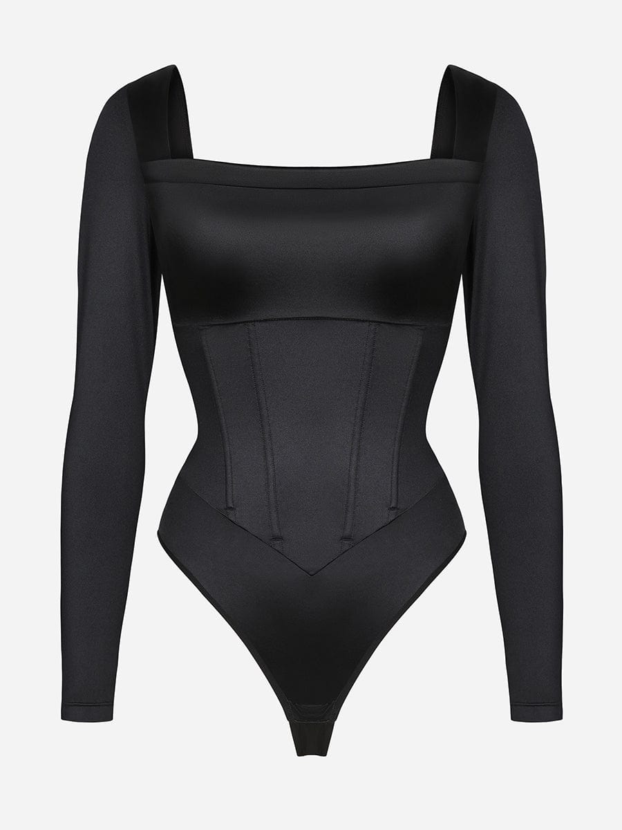 CinchVelour Bodysuit - Sleek n Sheek